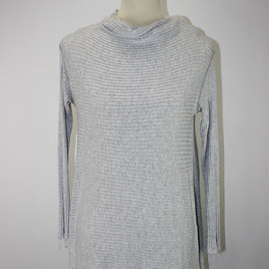 We The Free Over-sized Ribbed Tunic Cowl Neck Top